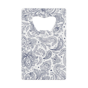 Cute classical flowers patterns credit card bottle opener