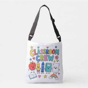 Cute Classroom Crew Teacher Classroom Decor Crossbody Bag