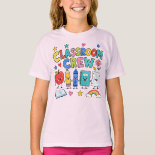 Cute Classroom Crew Teacher Classroom Decor T-Shirt