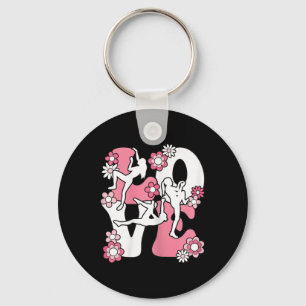 Cute Climbing Love Climb Climber Women Girls Kids Keychain