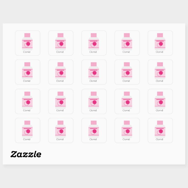 Cute Clomid/Drug Planner Stickers for IVF/IUI (Sheet)
