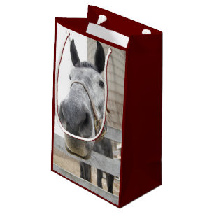 Cute Close up of Horses Small Gift Bag