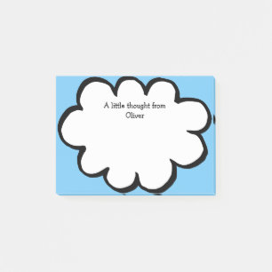 Cute Cloud Personalized Name Message Post-it Notes