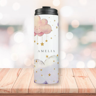 Cute Cloud Star Thermal Tumbler