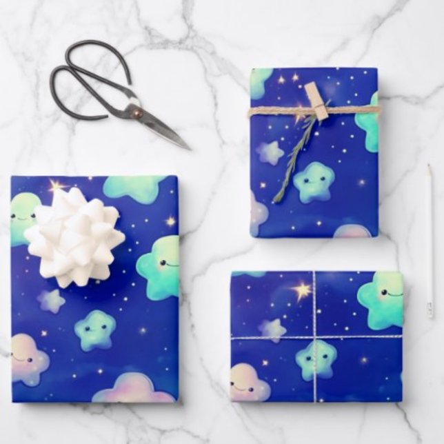 Cute Cloud Wrapping Paper (Creator Uploaded)