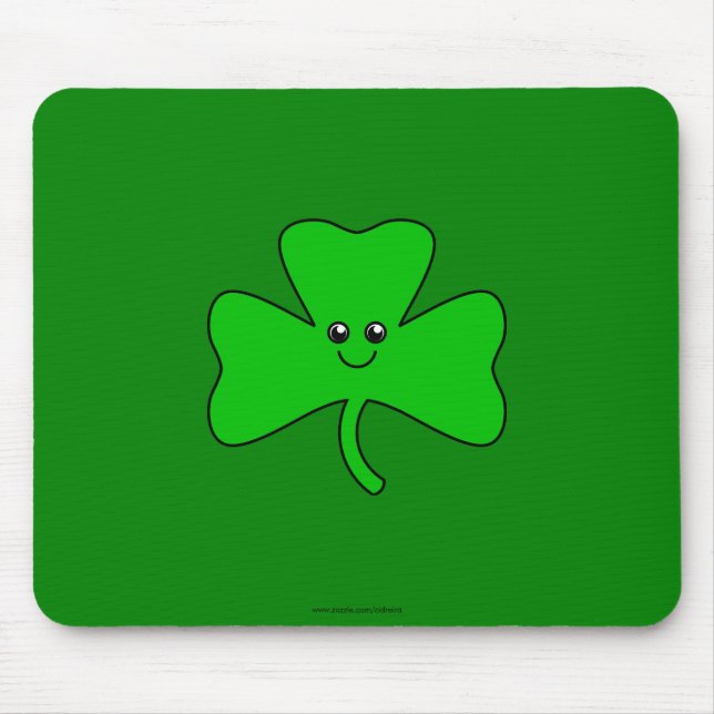 Cute Clover Mouse Pad (Front)