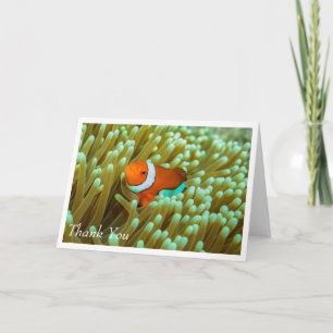 Cute Clownfish on Sea Anemone Greeting Card