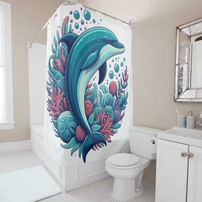 Cute, coastal/nautical dolphin  (In Situ)