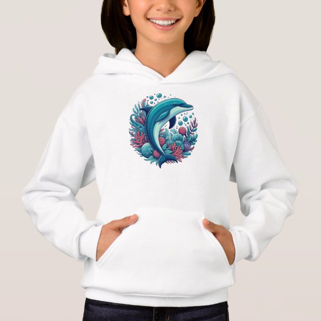 Cute, coastal/nautical dolphin  (Front)