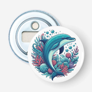 Cute, coastal/nautical dolphin bottle opener