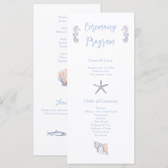 cute coastal program (Front/Back)