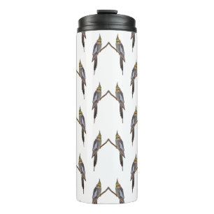 Cute Cockatiel Frenzy Thermal Tumbler