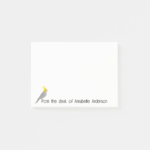 Cute Cockatiel Personalize Notes