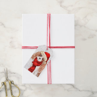Cute Cocker Spaniel Dog Christmas Gift Tags