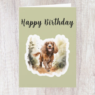 Cute Cocker Spaniel Dog Lover Birthday Card