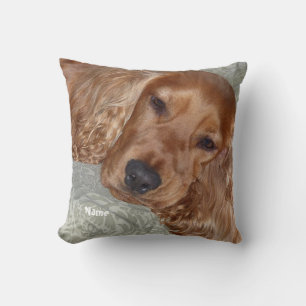Cute Cocker Spaniel Gifts personalized Throw Pillow