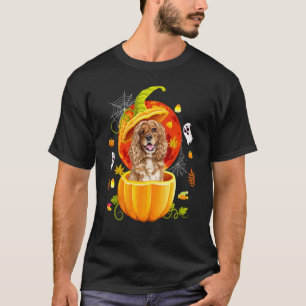 Cute Cocker Spaniel Pumpkin  Halloween Dog  1 T-Shirt