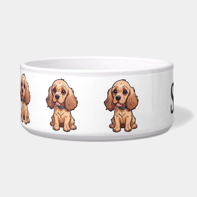 Cute Cocker Spaniel Puppy Personalize (Left)