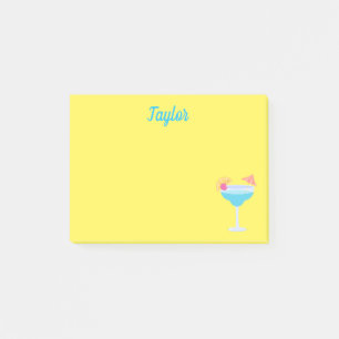 Cute cocktail glass post-it notes