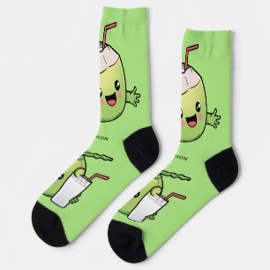 Cute Coconuts custom name Socks
