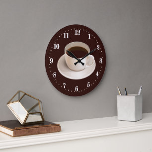 cute coffee bar decor large clock