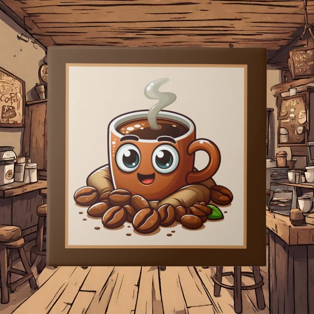 Cute coffee bar , shop or Coffee themed kitchen  Tile (Creator Uploaded)