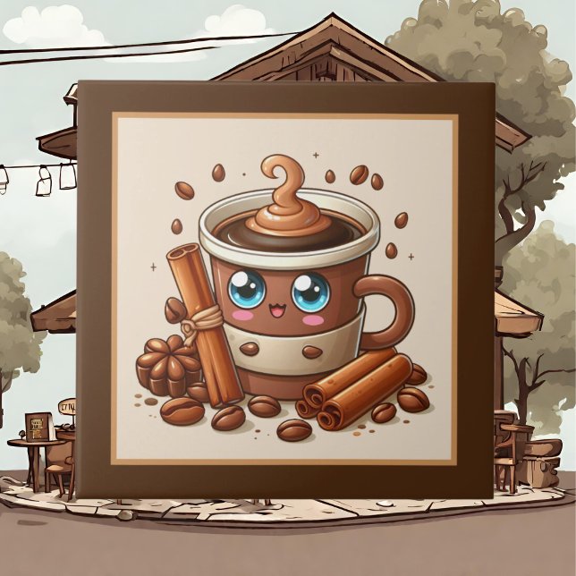 Cute coffee bar , shop or Coffee themed kitchen  Tile (Creator Uploaded)