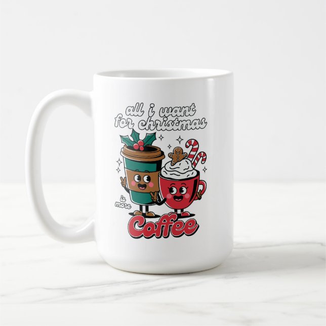 Cute Coffee Cup Design With Christmas Saying (Left)