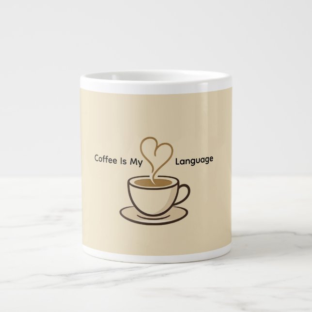 Cute Coffee Is My Love Language Mug (Front)