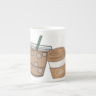 Cute Coffee Lover Paper Cup   Iced & Hot Coffee Dr