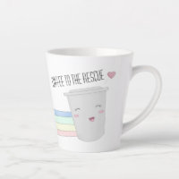 Cute Coffee Lovers Superhero Rainbow