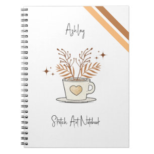 Cute Coffee Sketch Art Notebook