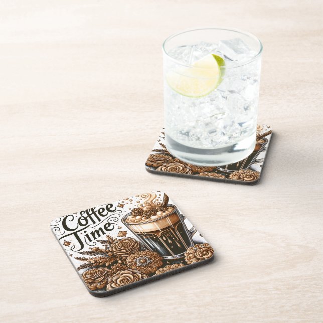 Cute Coffee Style Coaster (Right Side)