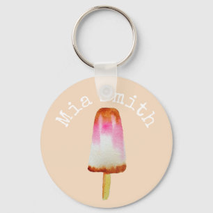 Cute cola ice-block pop art popsicle keychain