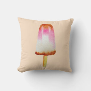 Cute cola ice-block pop art popsicle throw pillow