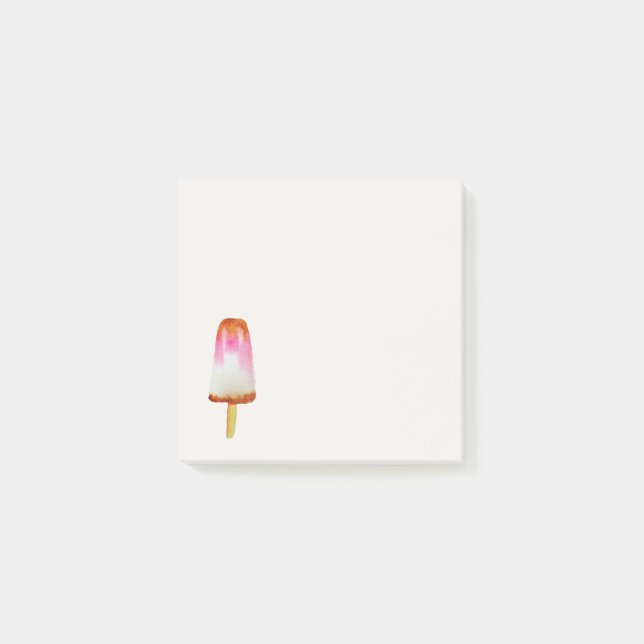 Cute cola popsicle girl's art stationery post-it notes (Front)