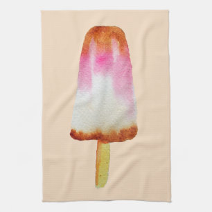 Cute cola popsicle ice-block Summertime Kitchen Towel