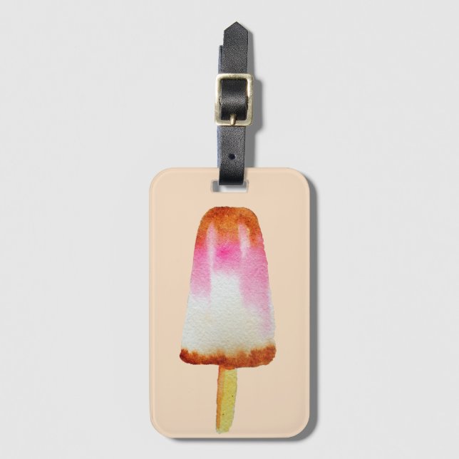 Cute cola popsicle Summer holiday Luggage Tag (Front Vertical)