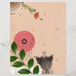 Cute Collage Decoupage Scrapbooking Paper Sheet