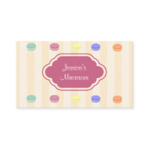 Cute coloré Macarons Carte de visite boulangerie