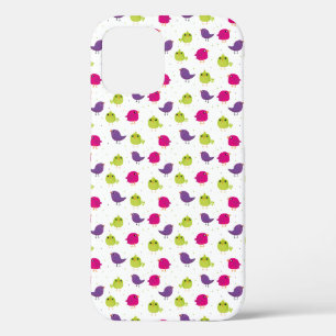 Cute colorful birds iPhone 12 pro case