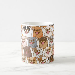 Cute Colorful Cartoon Dog Pattern Ceramic Mug