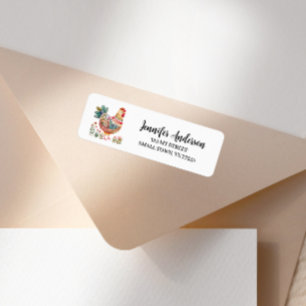 Cute Colorful Chicken Fun Address