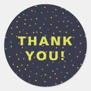 Cute Colorful Classic Round Sticker