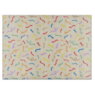 Cute Colorful Confetti Pattern Cutting Board