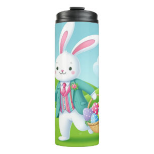 Cute, colorful Easter bunny Thermal Tumbler