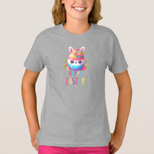 Cute, colorful Easter egg bunny T-Shirt