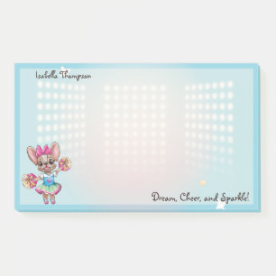 Cute Colorful Frenchie Pawsitive School Spirit Post-it Notes