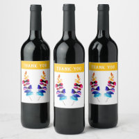 Cute colorful leaves watercolor