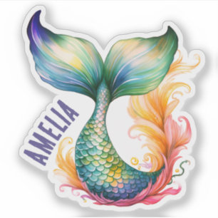 Cute Colorful Mermaid Ocean Girl Name 